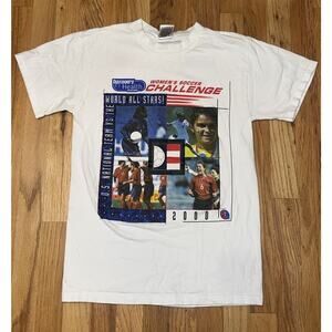 Vintage 2000 Discovery Health Women's Soccer Graphic Tee Size Small Chastain
